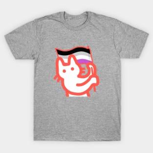 owie waving an asexual pride flag T-Shirt